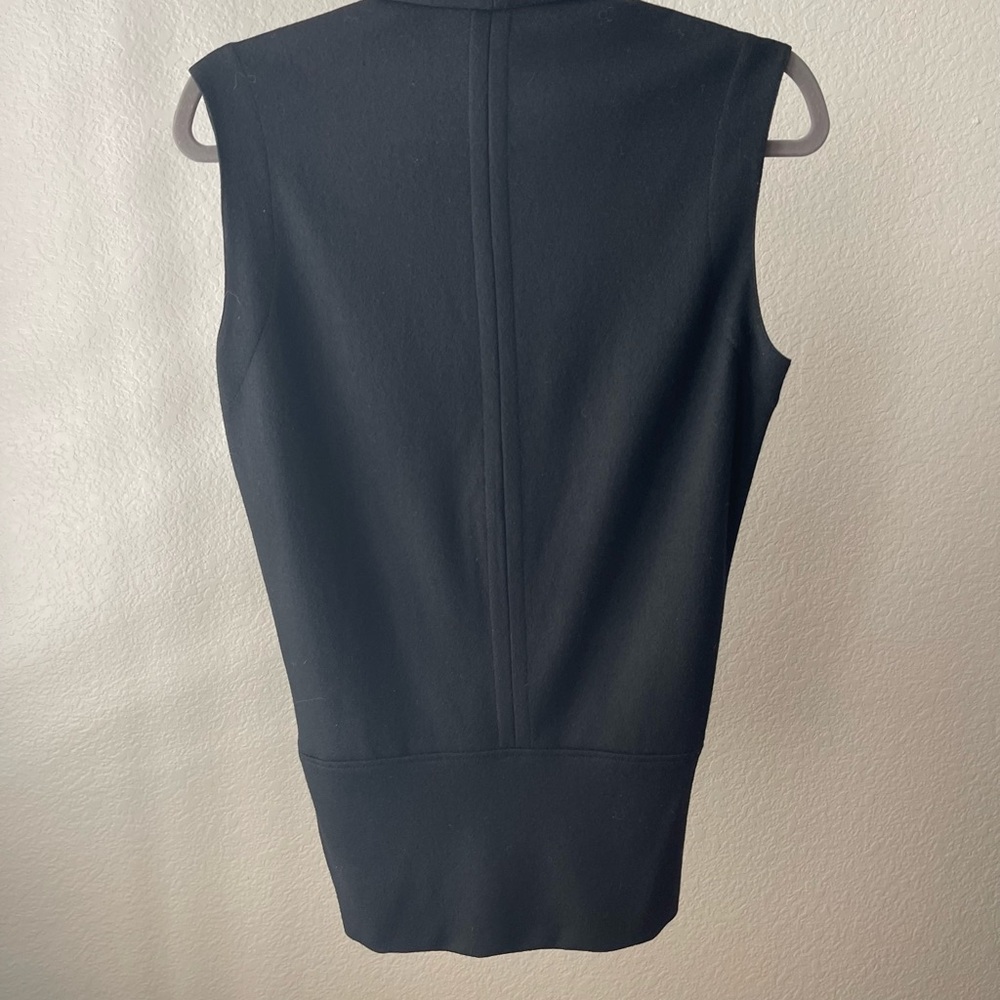 Black Sleeveless Drape Top - Picture 3 of 8